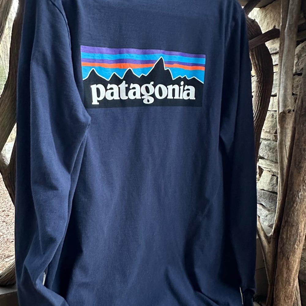 Patagonia Navy Long Sleeve Tee